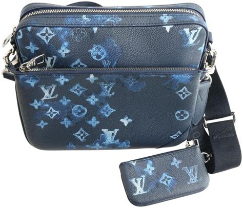 lv blue messenger bag|louis vuitton monogram messenger bag.